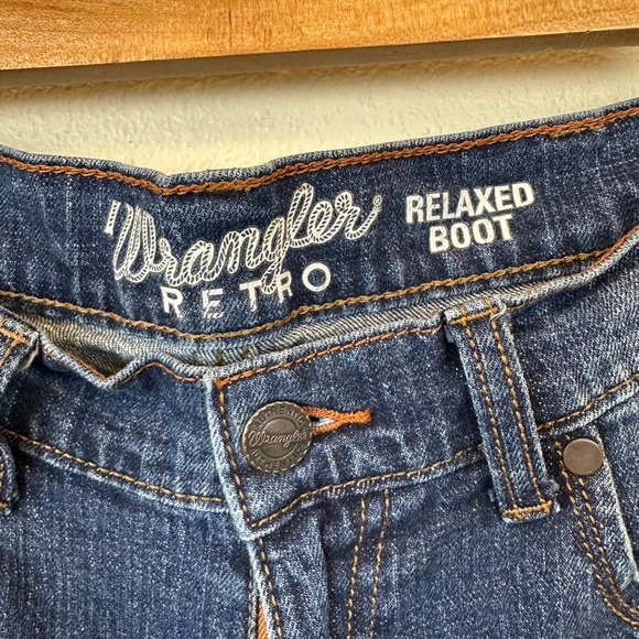 Wrangler Retro Relaxed Bootcut Blue Jeans  Men's Size 31x34 - Picture 2 of 7